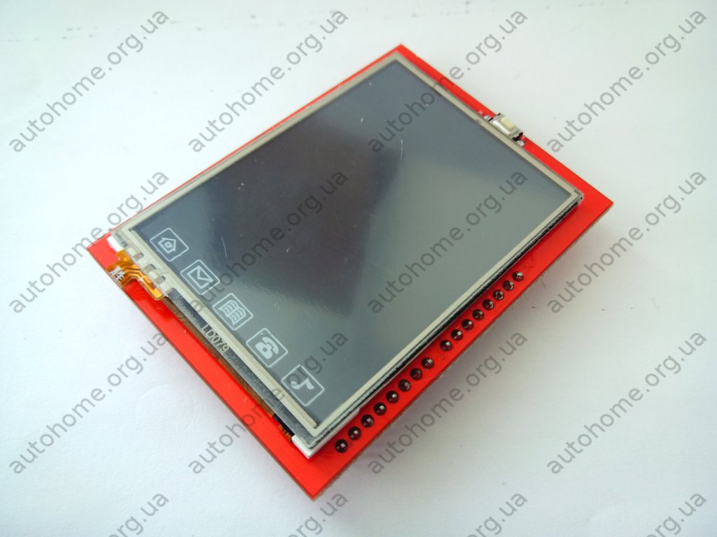 TFT lcd дисплей шилд для Arduino Uno, размером 2.4 дюйма с тачскрином.